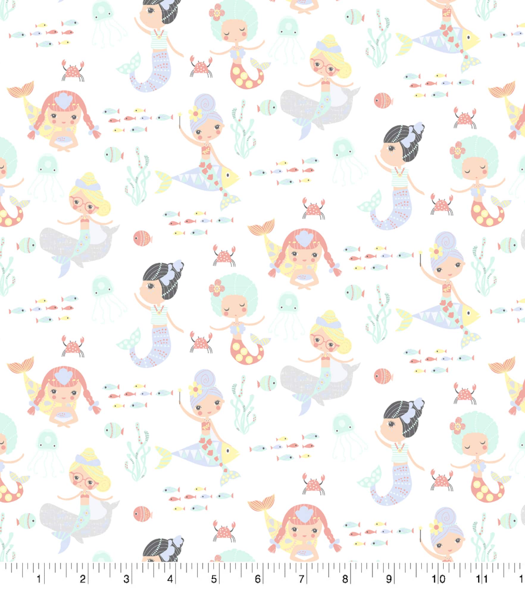 Springs Creative Mermaid Cotton Fabric